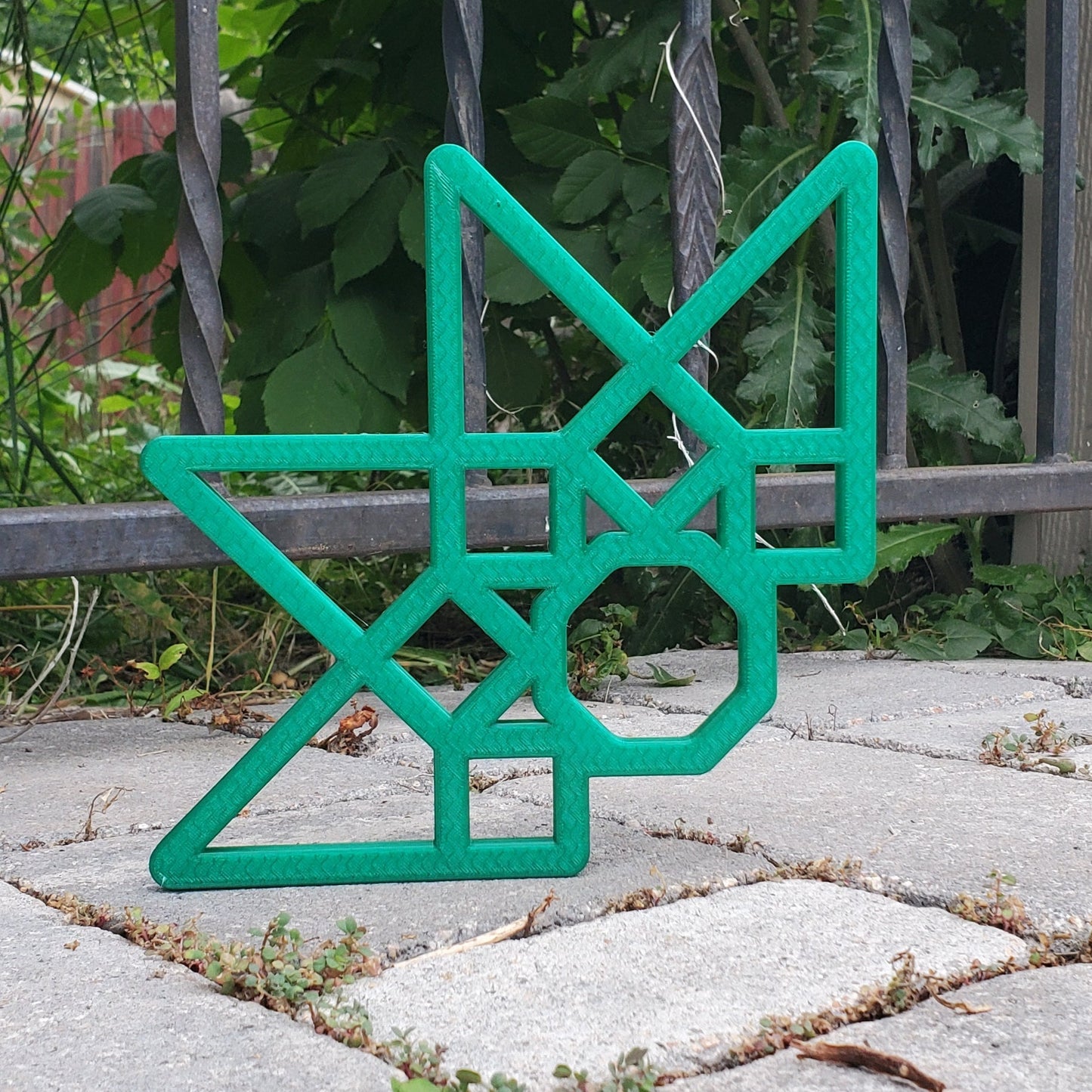 Original Tetrafan with 2in Ring in Emerald Green